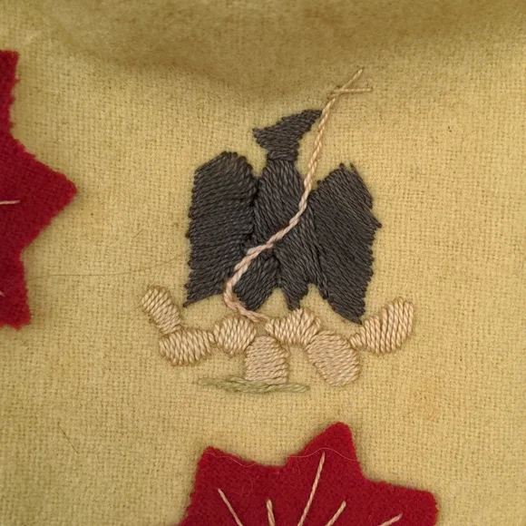 Handmade embroidered vintage wool blazer from Mexico. 40s/50s - Picture 9 of 10